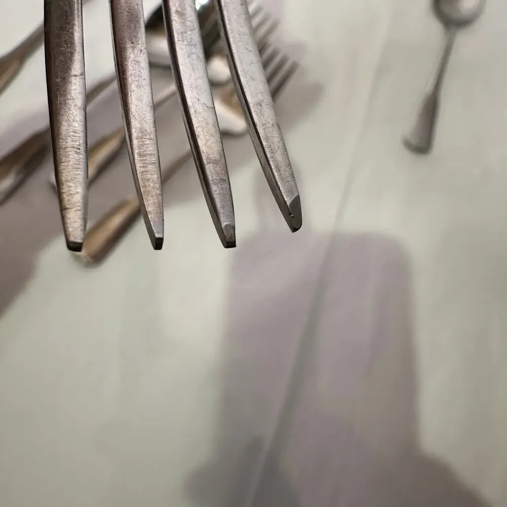 Oneida Plymoth Rock Stainless Set of 6 Dinner Salad Fork Tablespoon Teaspoon
